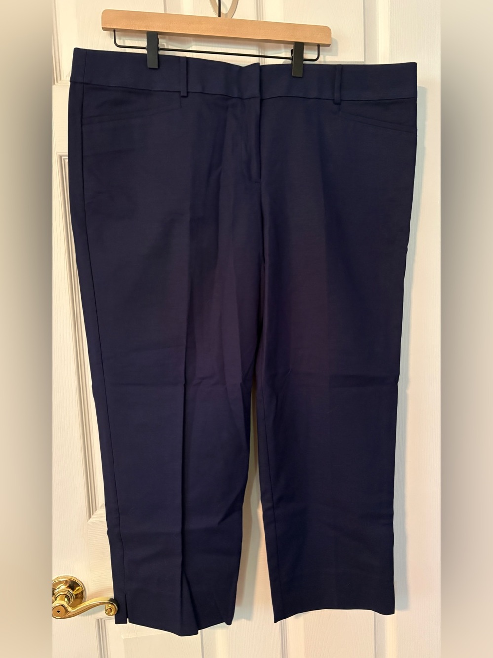 LOFT Riviera pant in cropped Marisa fit - Navy